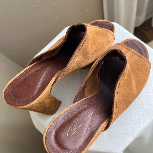 Vero Cuoio slip on mules Made in Italy - leather and suede. Size 38 7 1/2 to 8 - Picture 3 of 8
